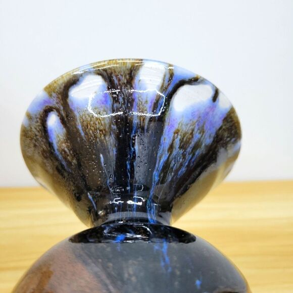 Vintage Drip Glazed Studio Pottery Vessel Vase - Picture 5 of 15